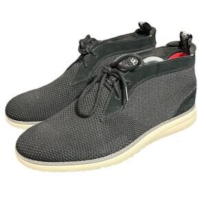 UGG Black Gray Lace Up Hyperweave Union Chukka Ankle Boots‎ Mens Size 10